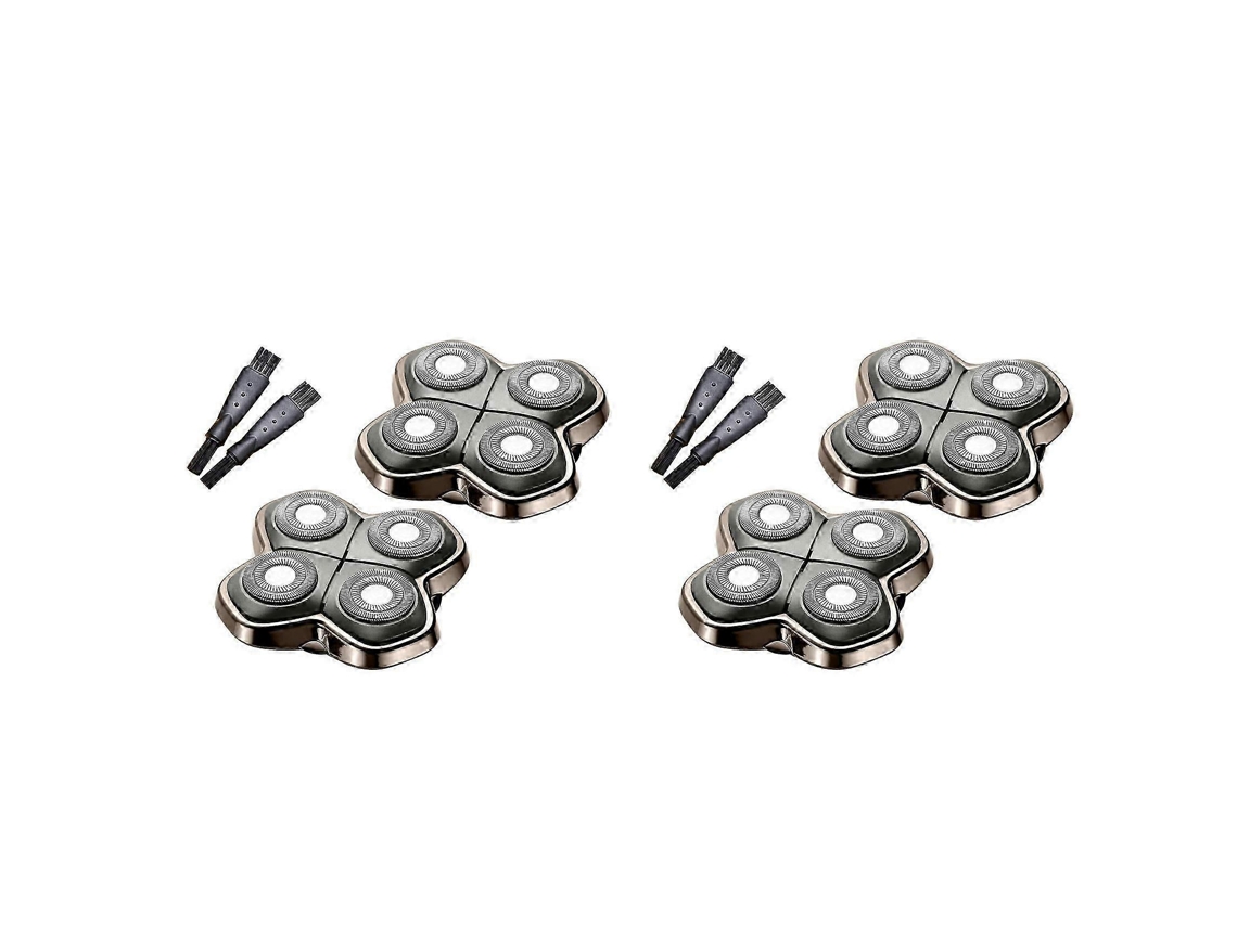 Cabeças Substitutas Para Barbeador, 4 Unidades, Compatível Com Séries Gold Pro, Silver Pro E Diamond Pro