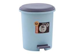 Lixeira com Pedal Grande Capacidade 12l Azul S/MARCA