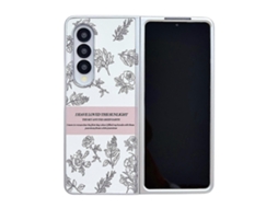 Capa Para Celular Samsung Galaxy Z Fold5 5g Com Pintura Perolada Em Policarbonato.