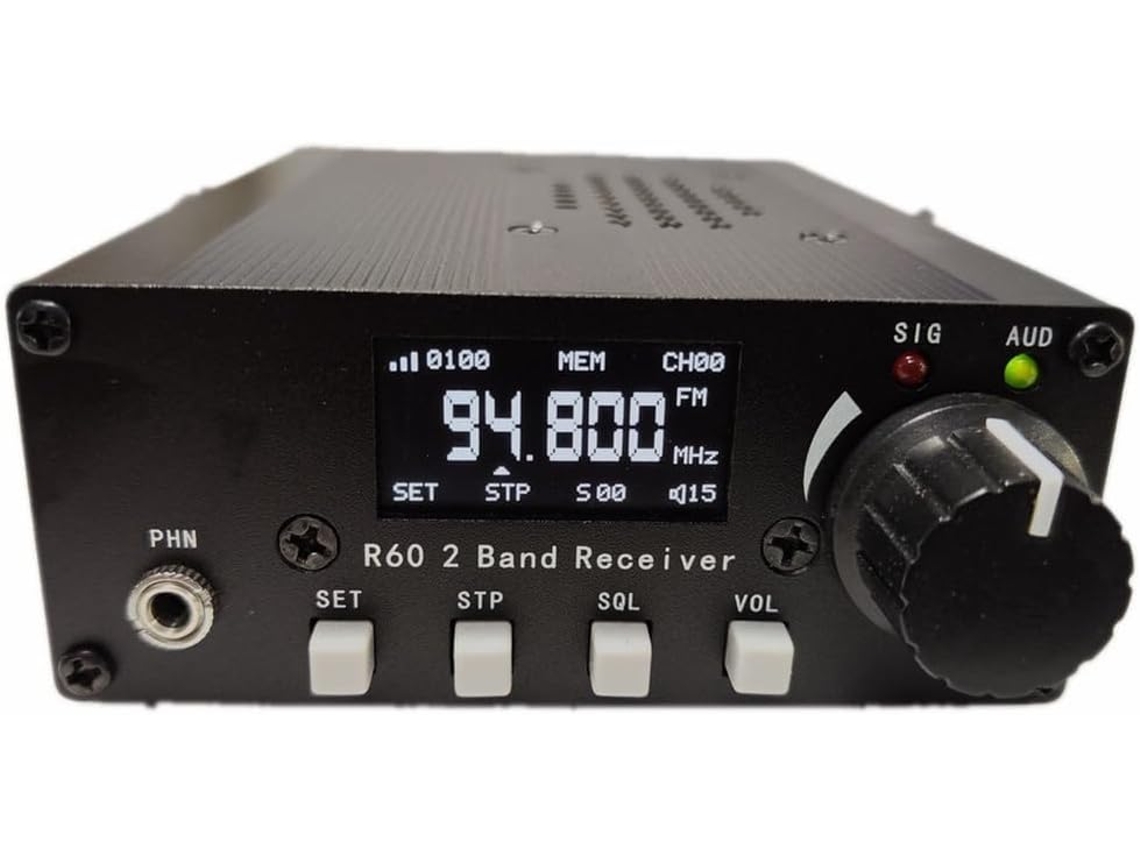 Rádio de Aviação Faça Você Mesmo R60 Fm 88 108mhz Banda Aérea 118 136mhz Receptor Pll de 2 Bandas SFUSHOS