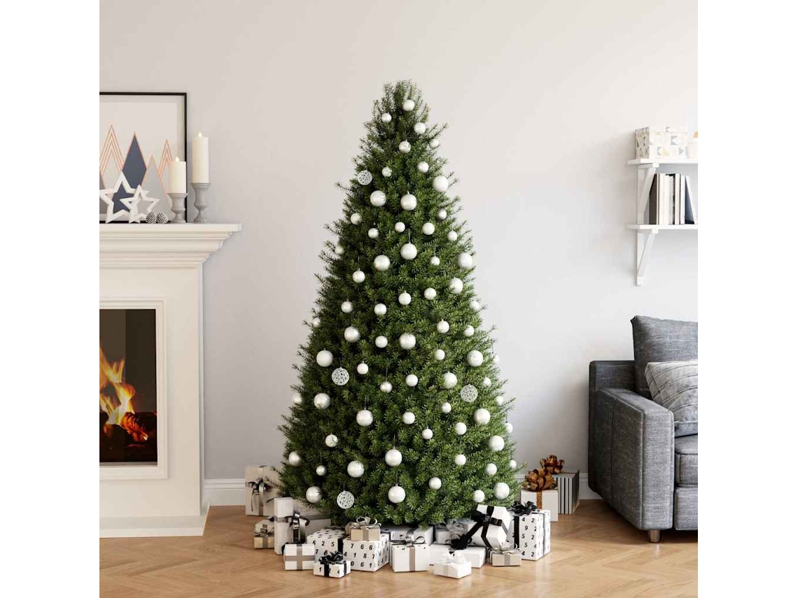 Conjunto De Bolas De Natal Pangivo Em Plástico Branco (100 Peças)