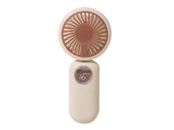 Ventilador Portátil de Pescoço Usb Recarregável Cute Apricot