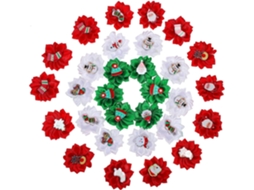 Conjunto De 30 Laços Natal Cães, Acessórios Festivos