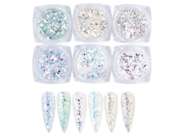 Brilho Artesanal Pigmento Em Pó E Flocos Grossos Para Criações De Resina Epóxi, Conjuntos De Nail Art Holográfica Que Trazem Vida Aos Seus Projetos,
