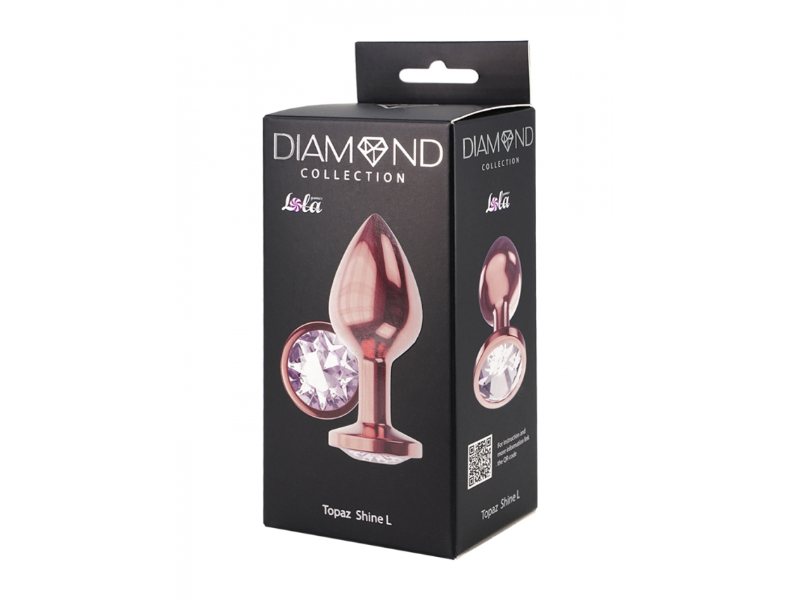 Plug Plug Anal Moonstone Shine L Gold Rose DIAMOND COLLECTION