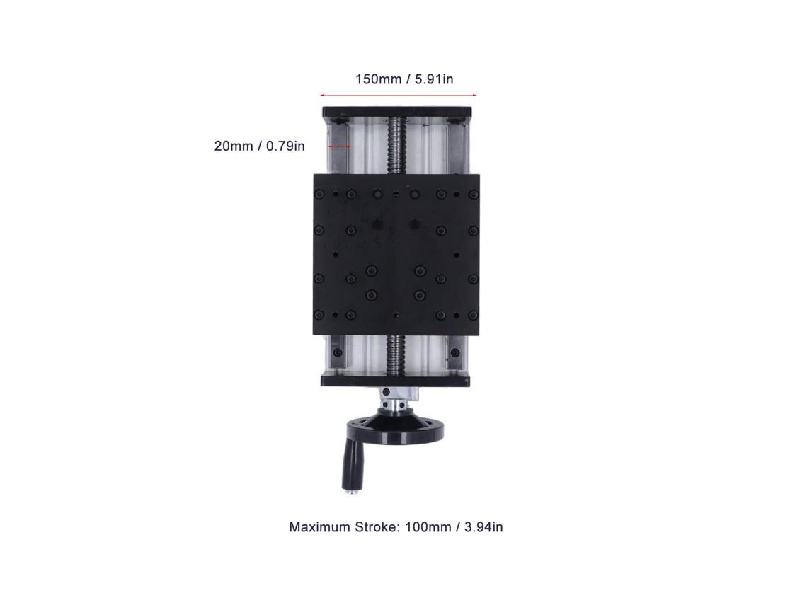 Estágio Linear Mecânico Com 100mm De Percurso
