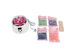 Kit De Cera Quente Para Remoção De Cabelo Com 4 Pacotes De Cera Dura Máquina Branca 100-240v Plug Au