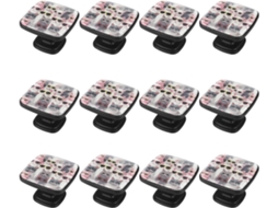 Puxadores Quadrados Para Armários De Cozinha, Puxadores Para Gavetas De Cômoda, 12 Peças, Desenhos De Gatos Engraçados