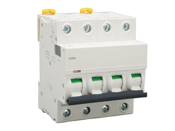 Disjuntor Automático 4p De 6a Com Caixa Retardante De Chamas Pa66 Para Edifícios Comerciais Ac 400v