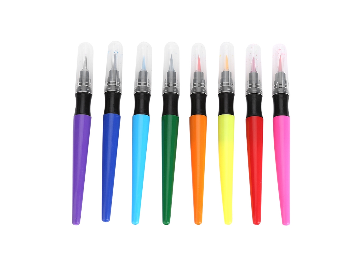 Conjunto De 8 Pincéis De Pintura Corporal Para Desenho Em Água