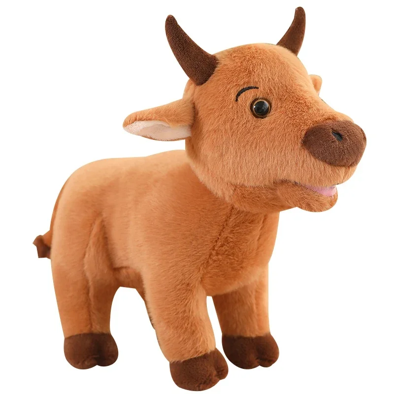 Lindo Brinquedo de Pelúcia de Touro, Almofada Macia e Fofa MDUG (40 Cm)
