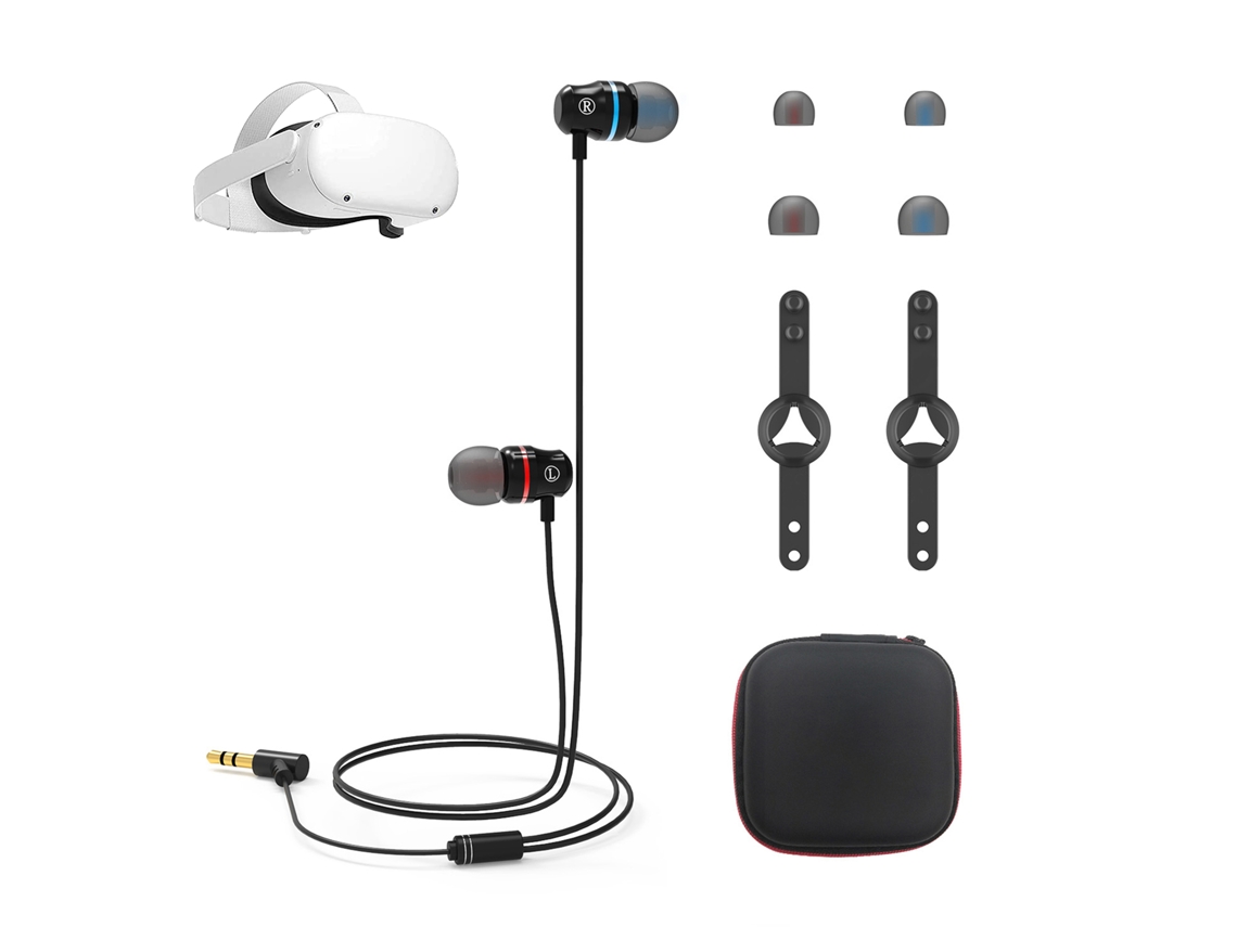 Fones de Ouvido Intra auriculares LAXISCREED para Oculus Quest 2