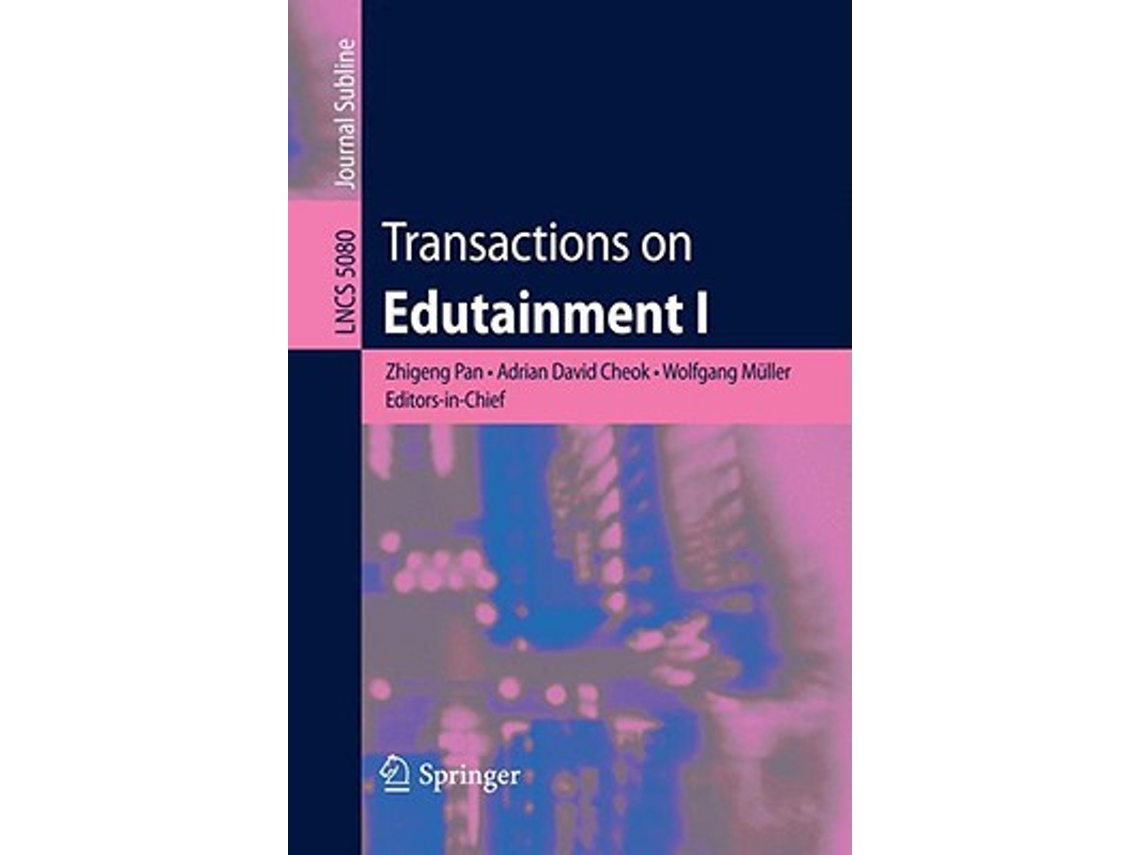 Livro Transactions on Edutainment I Lecture Notes in Computer Science 5080 de Pan e Zhigeng (Inglês)
