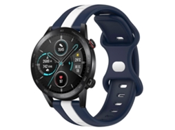 Pulseira De Silicone Bicolor Com Fecho Borboleta Para For Honor Magic Watch 2 (46 Mm X 20 Mm).