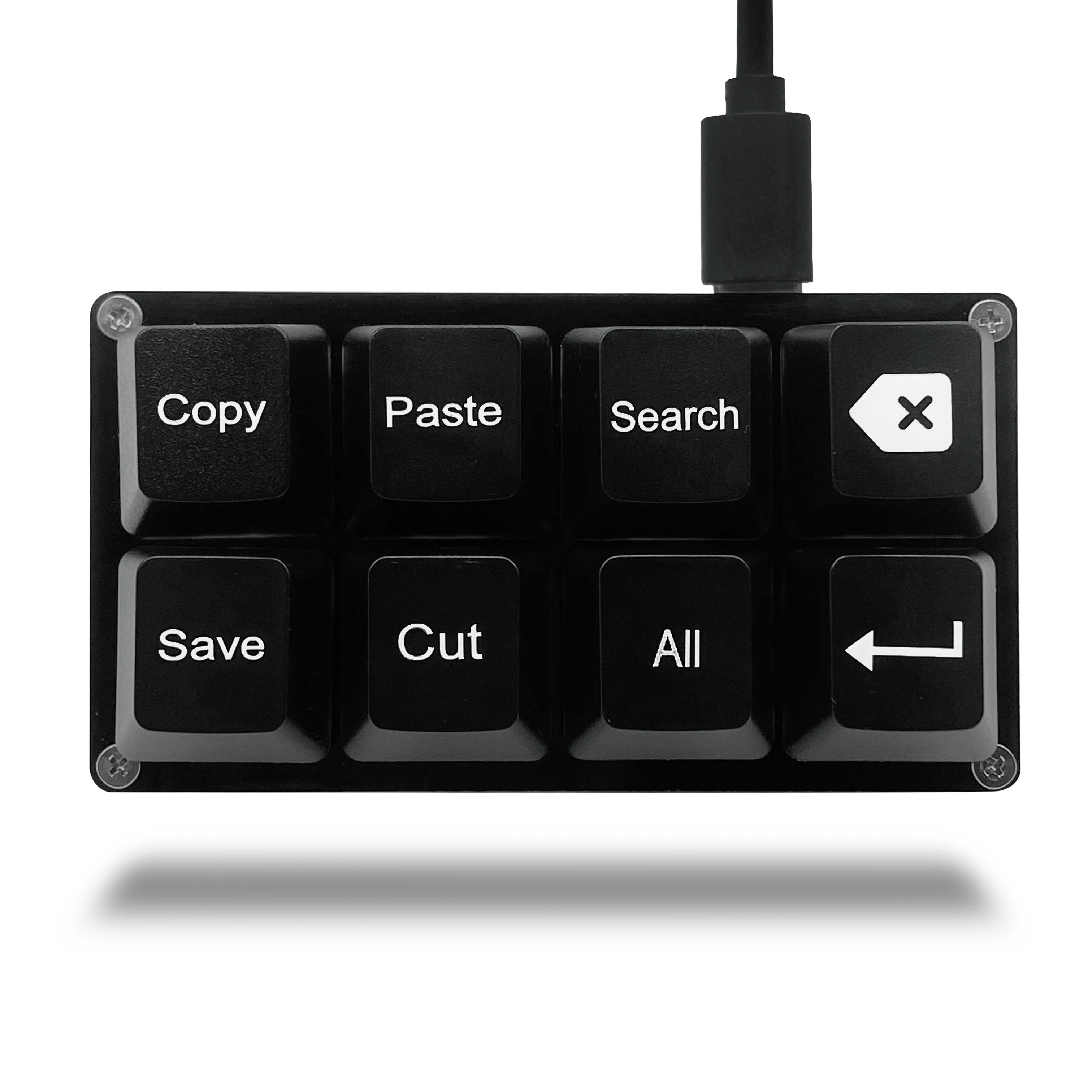 Teclado Numérico De 8 Teclas (preto) Com Teclas De Atalho E Teclas Programáveis Teclado Mecânico Para Jogos, Para Uso Com Uma Só Mão