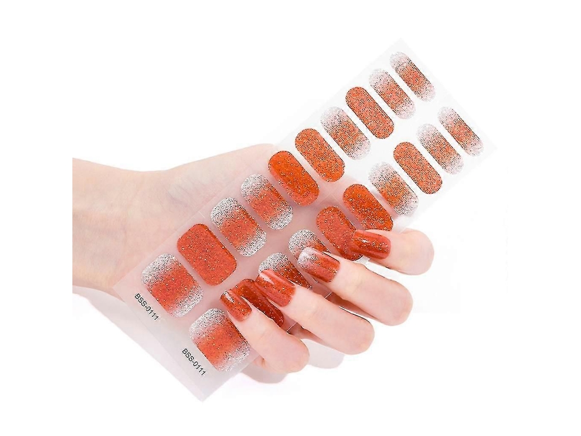 Adesivos de Unha Gel Semicurado Uv/lâmpada Led Exigiu Envoltórios Esmalte 20pcs GOKOCO
