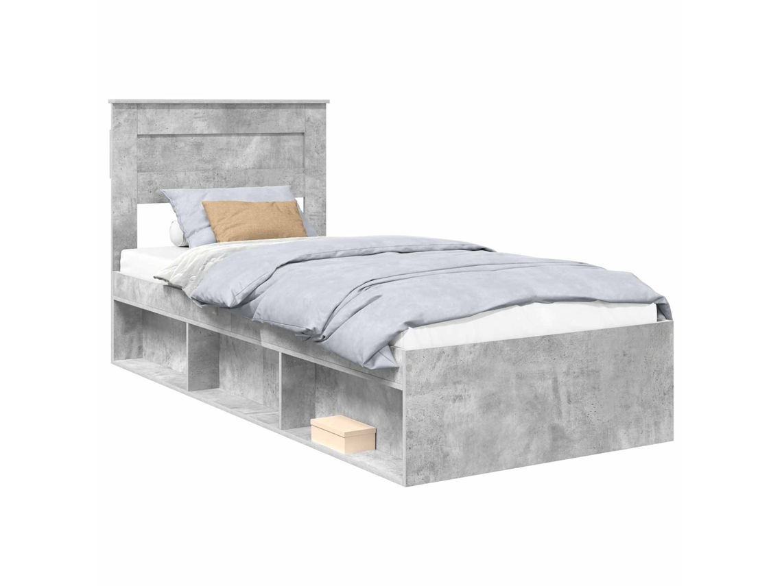 Estrutura da Cama com Cabeceira Concreto 90 X 200 Cm MAISON EXCLUSIVE