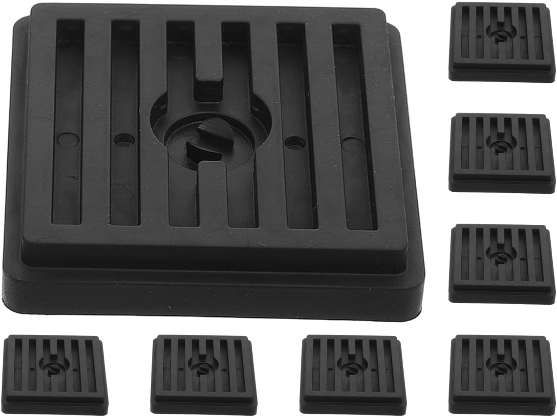 Coheali Conjunto De 8 Pés Borracha Antiderrapantes Para Móveis E Cadeiras, Almofadas Quadradas De 6, 8cm 2, 67-polegadas