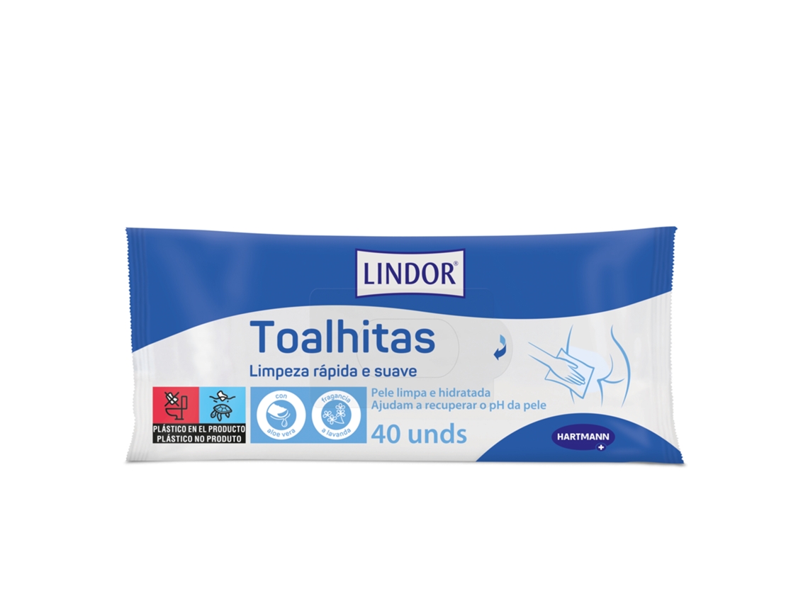 Toalhitas Húmidas 40 Unidades LINDOR