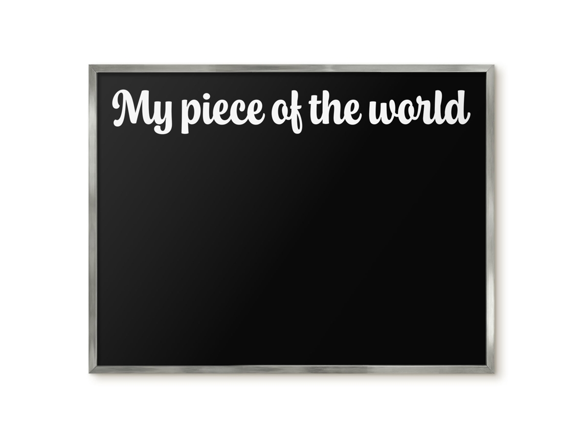 Magnetic Glass Board My Piece Of The World For The Hall Espelharte (80x60 Cm)