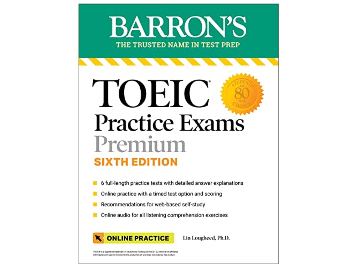 Livro TOEIC Practice Exams 6 Practice Tests Online Audio, Sixth Edition de Lin Lougheed Phd (Inglês)