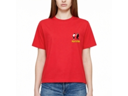 Rockinstone Men's T-shirt Pulp Fiction Vince Mia Graphic Print Tee Red Size:s