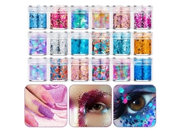 Polvo De Brillo Flash Paillettes Para Arte De Uñas Maquillaje Decoración De Uñas Glitter