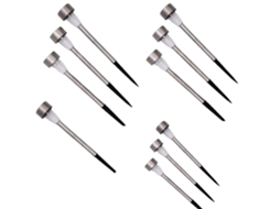 Conjunto de 10 Luzes Solares para Jardim, Camping e Exterior AQUAFORGE