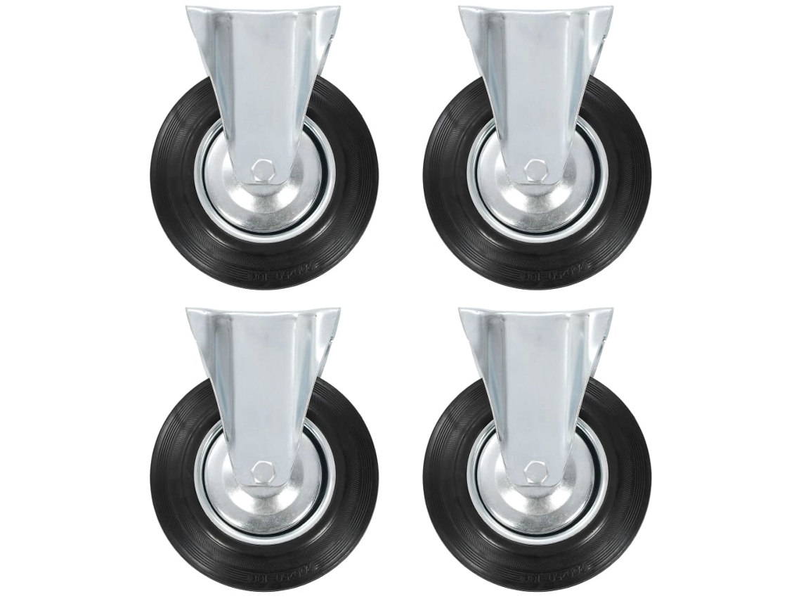 Vidaxl Rodas Fixas 4 Pcs 200 Mm