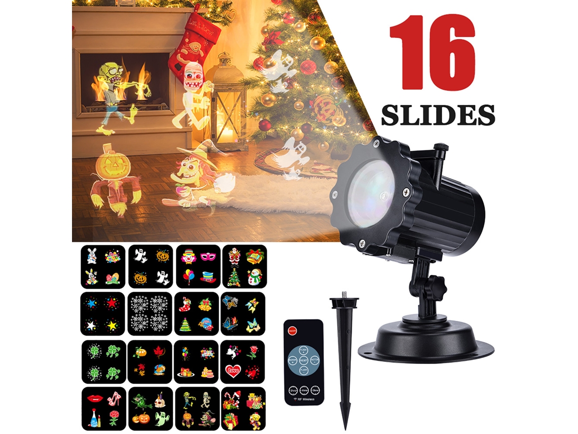 Rebe-projetor De Luz Led Rotativo Impermeável, Luzes Decorativas Para Exterior E Interior, Natal