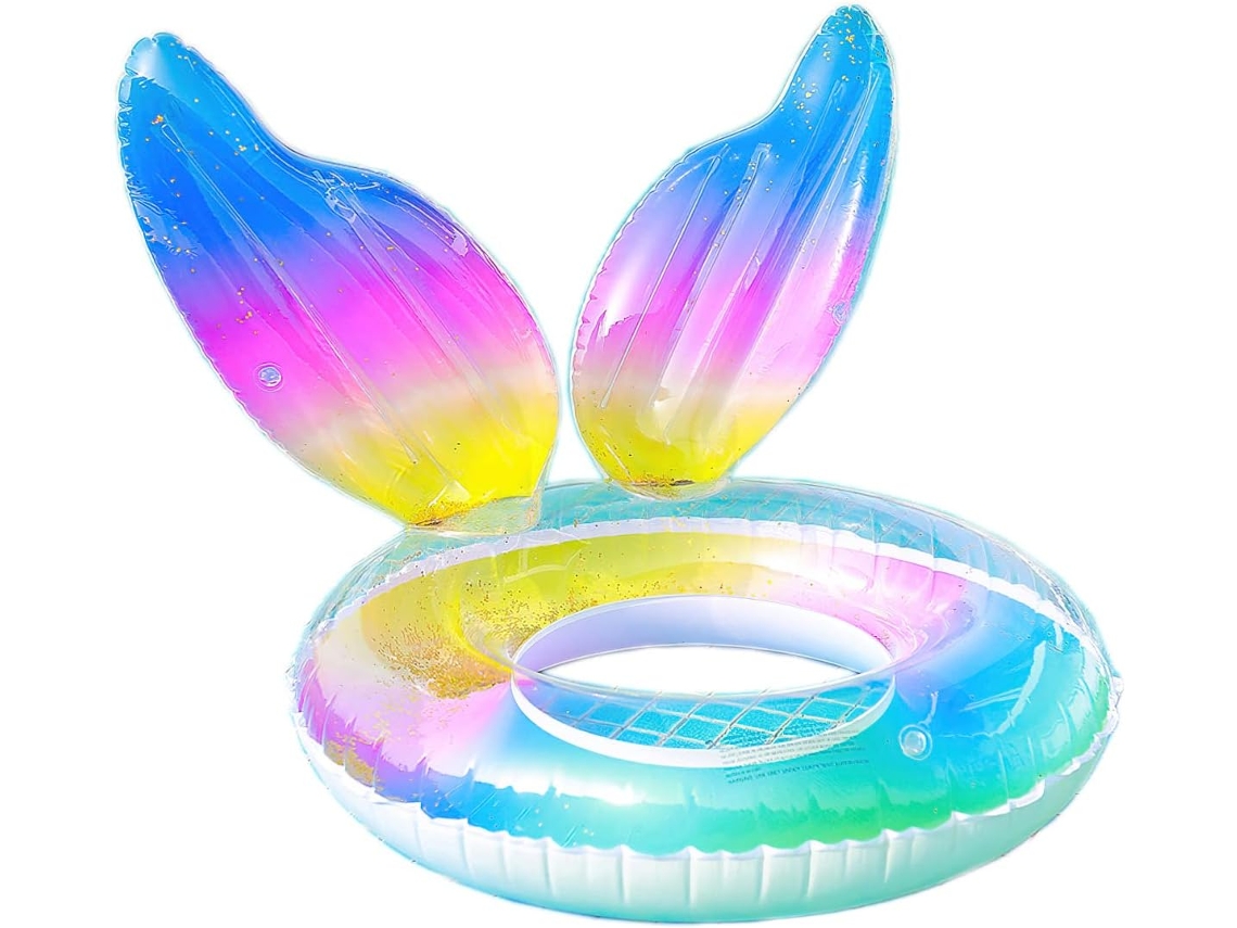 Boia inflável para piscina, formato de cauda de sereia AQUAFORGE
