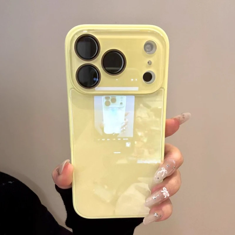 (iphone 13 Amarelo) Capa Protetora Para Celular Com Estrutura Resistente A Impactos E Parte Traseira Rígida.