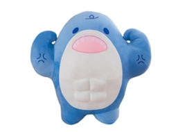 Mali boneca de Pelúcia Tubarão Musculoso Azul 50cm Travesseiro de Abraço Presente de Aniversário