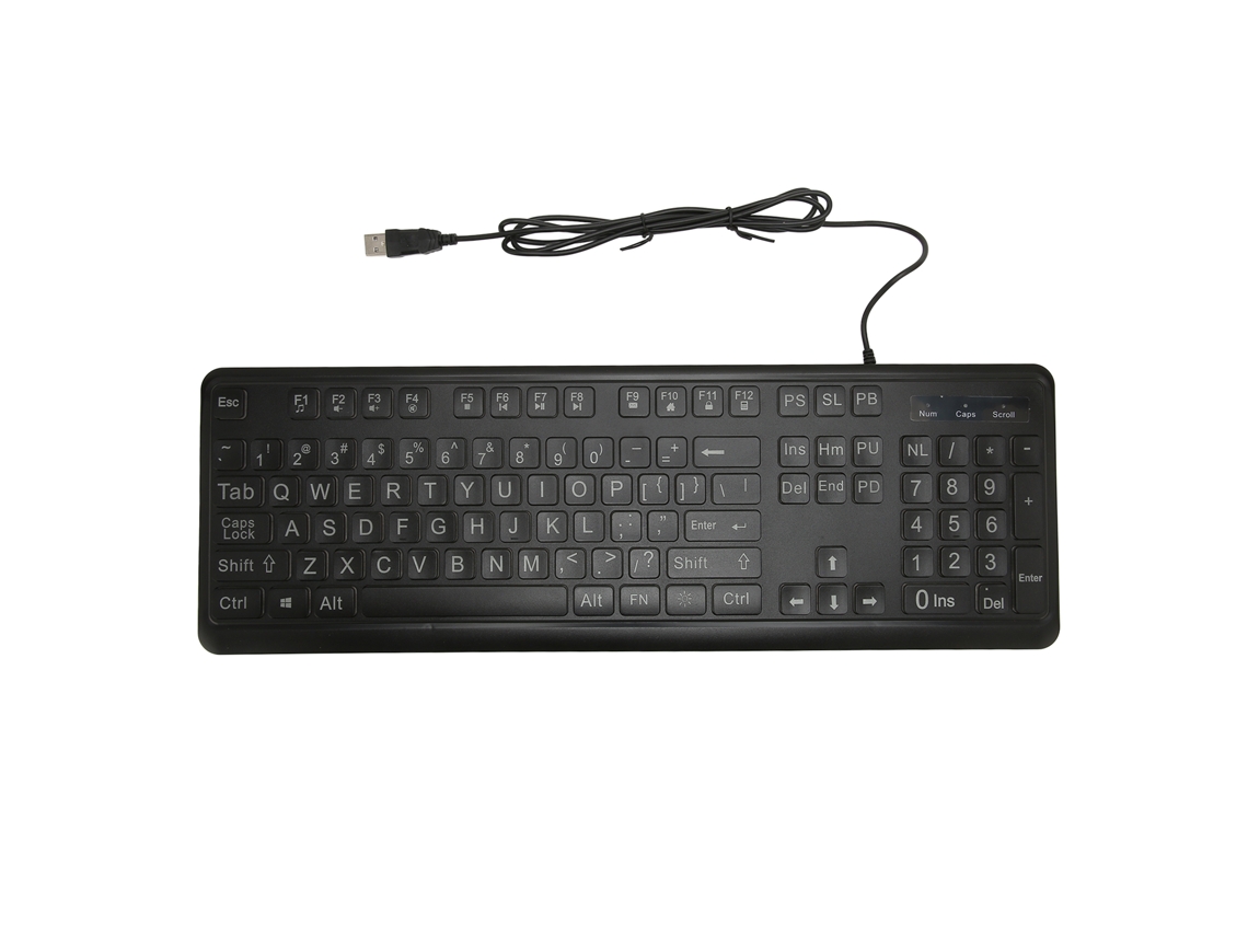 Teclado com Fonte Grande LAXISCREED