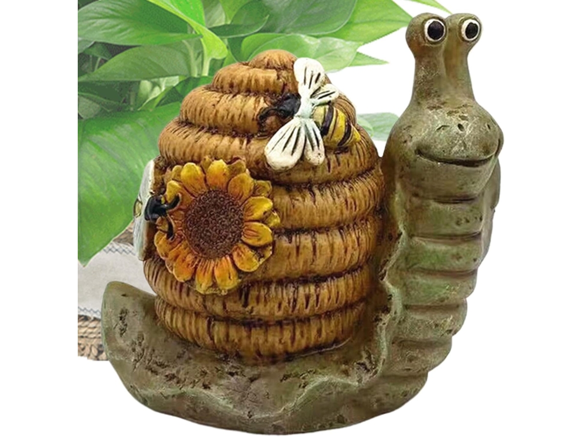 Estatuetas de Animais em Resina Estátua de Caracol para Exterior Decoração Criativa para Mesa, Estátua de Jardim para CHABERLU