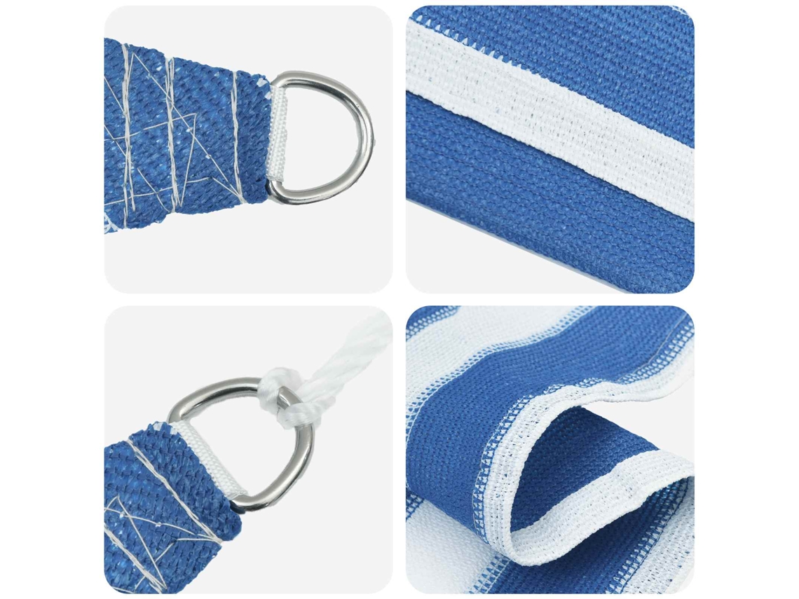 Maison Exclusive - Vela De Sombra 4,5 X 4,5 M Hdpe Quadrado Azul E Branco