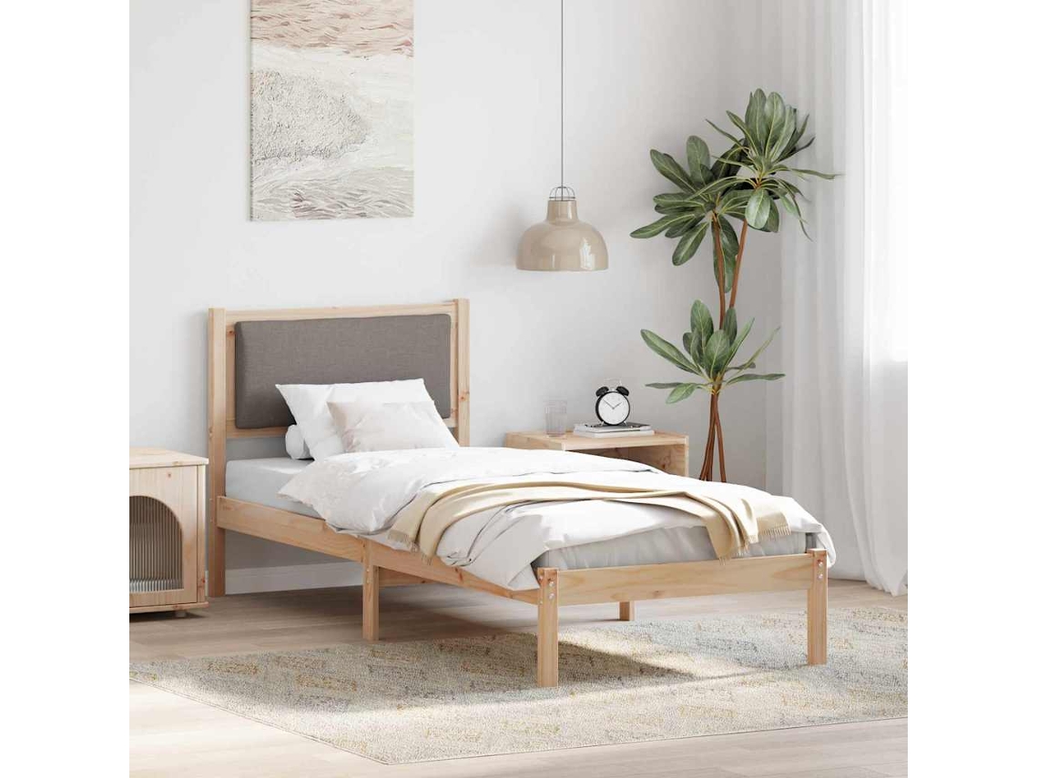 Vidaxl Estrutura Da Cama Cinzento-acastanhado 80 X 200 Cm