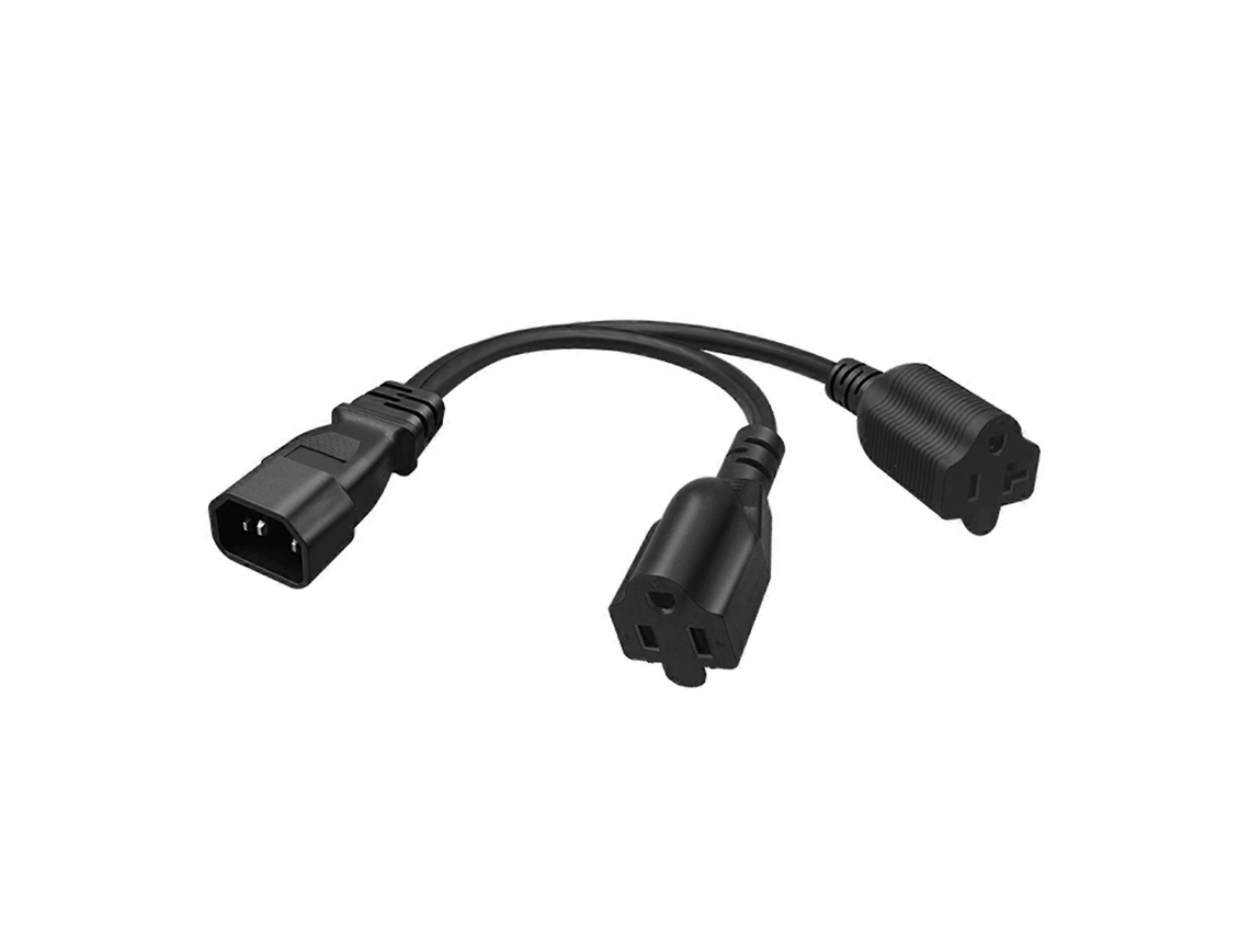 Lurelia Cabo De Alimentação C14 Para Nema 5-15r, Preto, 30cm