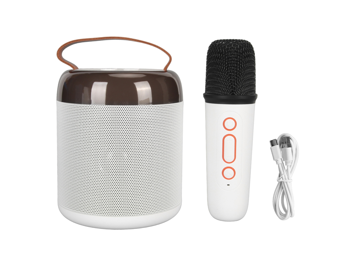 Coluna Karaokê LAXISCREED com Luz Rgb e Microfone Sem Fio