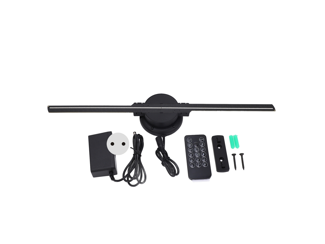 Projetor de Anúncio 3d Holograma 256led 400x400mm Controle Wifi 100 240v