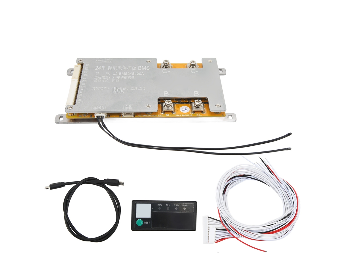 Laxiscreed Placa De Proteção De Bateria De Lítio 24s 72v 120a Com Balanceamento E Bluetooth