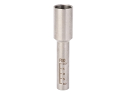 Tubo Graduado De Acero Inoxidable Soldado Por Láser, Escala Metálica Portátil De Alta Precisión 80mm