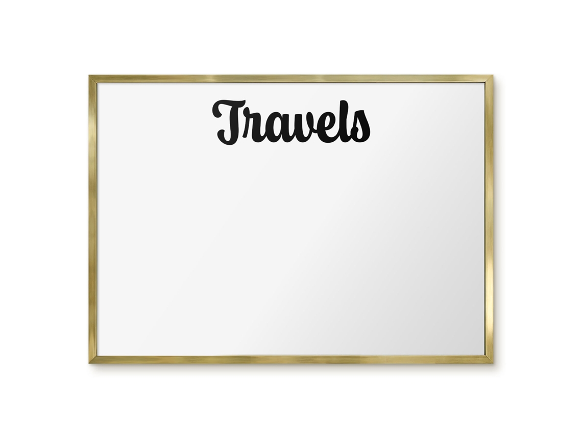 Quadro magnético de parede para viagens, ideal para o quarto, Espelharte (70x50 cm)