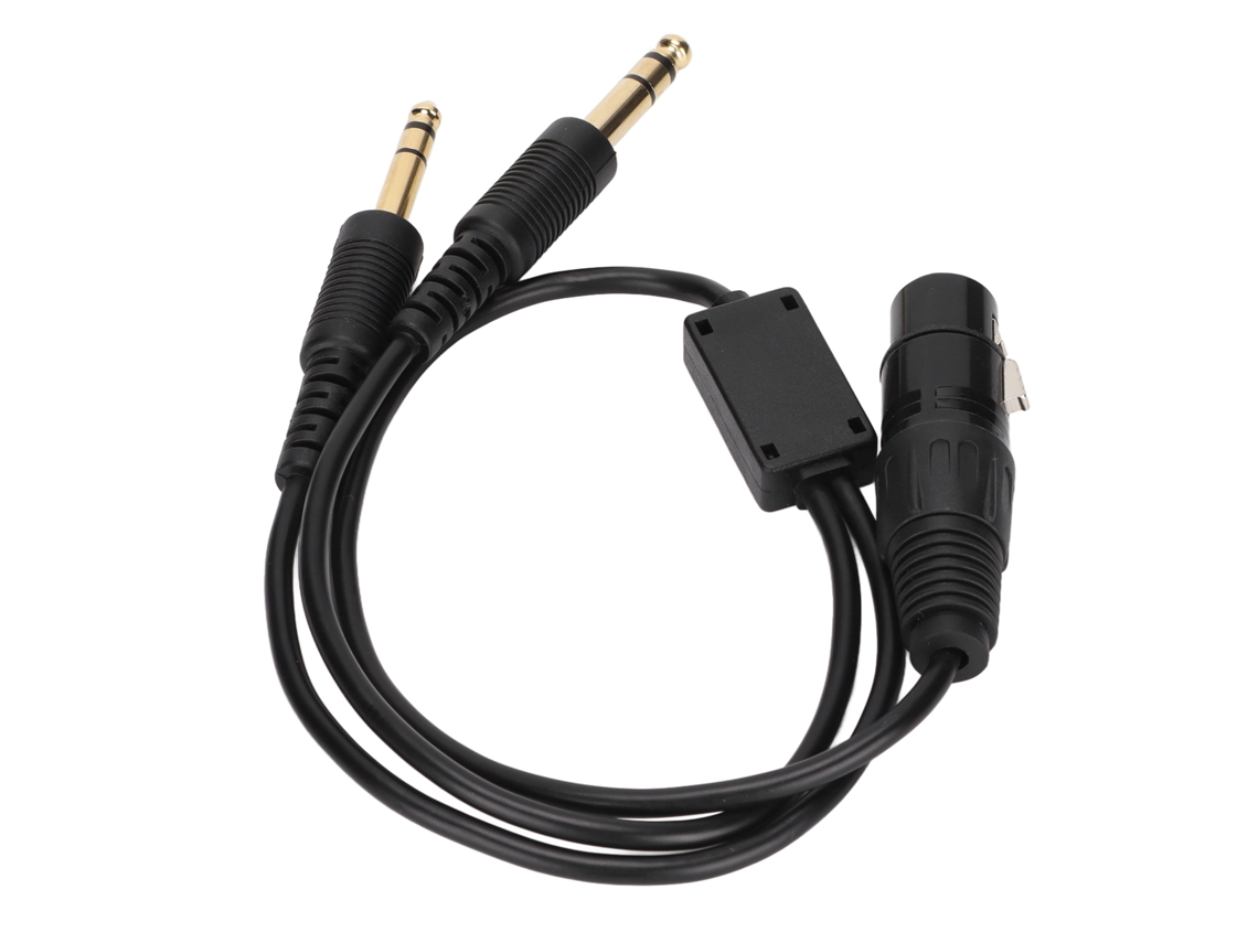 Adaptador De Cabeamento Xlr Para Plug Duplo Ga 5 Pinos Para Fones De Ouvido Aéreo Airbus