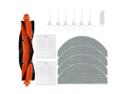 Para Aspirador De Pó Robô E10 E12 Acessórios Escova Lateral Principal Filtro Hepa Pano De Esfregão Peças De Reposição