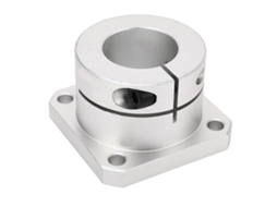 Cojinete De Deslizamiento Lineal Com Bloco E Suporte De Eixo, Montagem De Flange Quadrada D40 Compacta