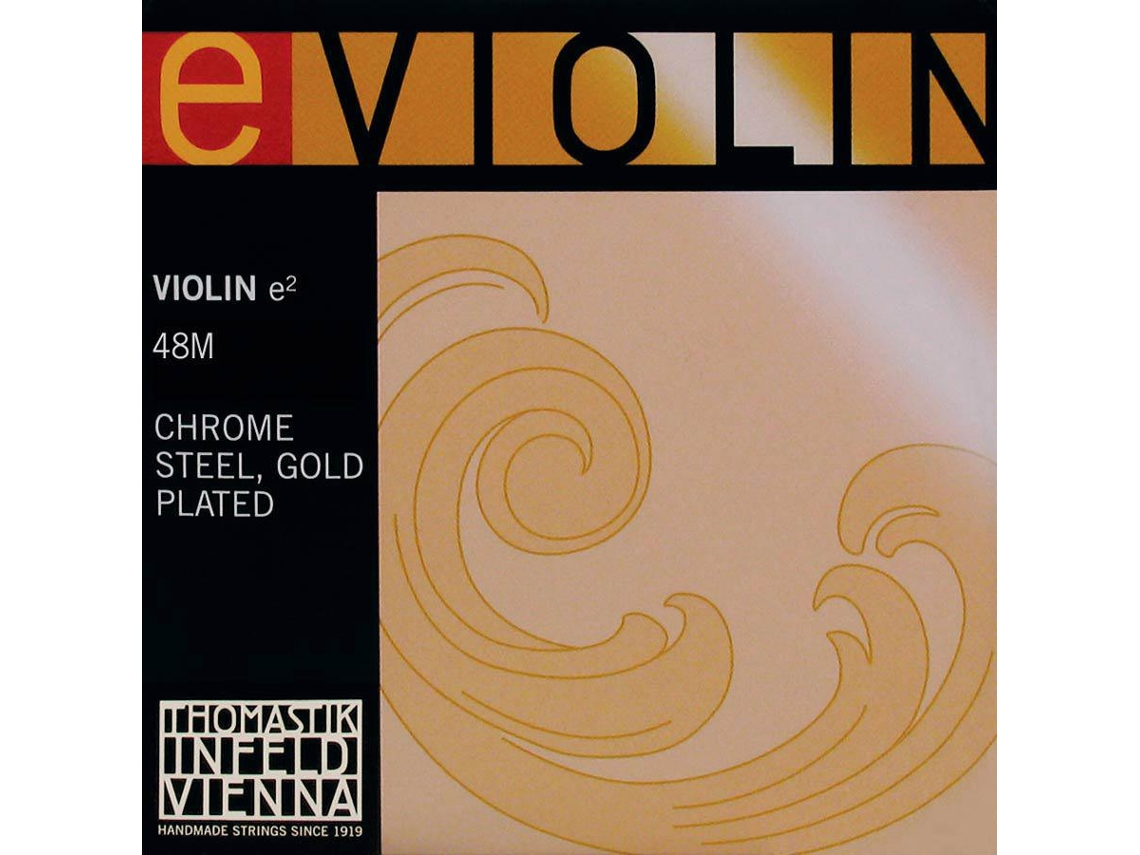 Thomastik Violin String E1 4/4 Medium Chrome Steel Gold Plated