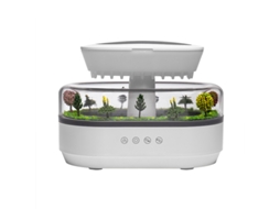 Máquina De Aroma Micro Paisagem, Ultra Som Doméstico Colorido Gradiente Luz De Atmosfera Ruído Branco Gota De Chuva Máquina De Aroma