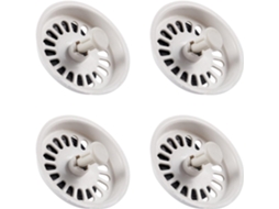 Conjunto De 4 Filtros Pia Com Trava Para Resíduos Alimentares, 7,9 Cm