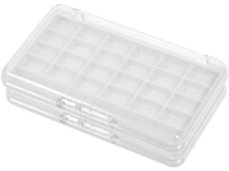 Conjunto De 2 Paletas De Batom Vazias: Caixa De Armazenamento Transparente Para 24 Batons